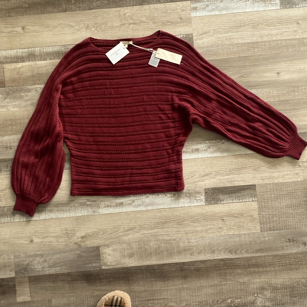 Burgundy sweater